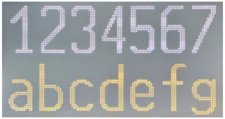 LED TABLA 7 ZNAKOV   450 X