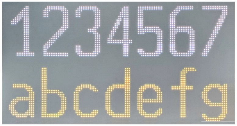 LED TABLA 7 ZNAKOV   777 X